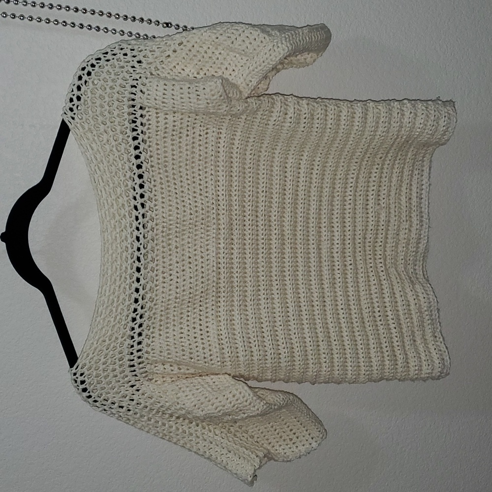 Cream crochet top